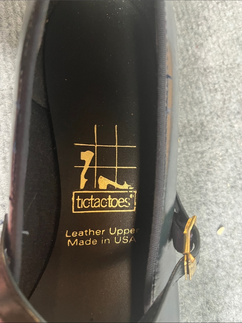 Women's Leather Mary Jane Flats in Deep Teal - Picture 5 of 6